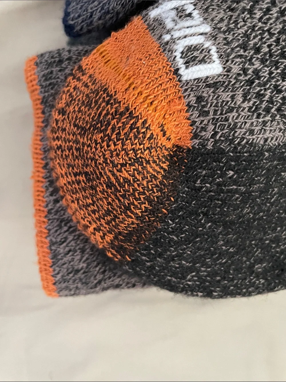 Dickies Dri-Tech Crew Performance Socks - Gray & Orange